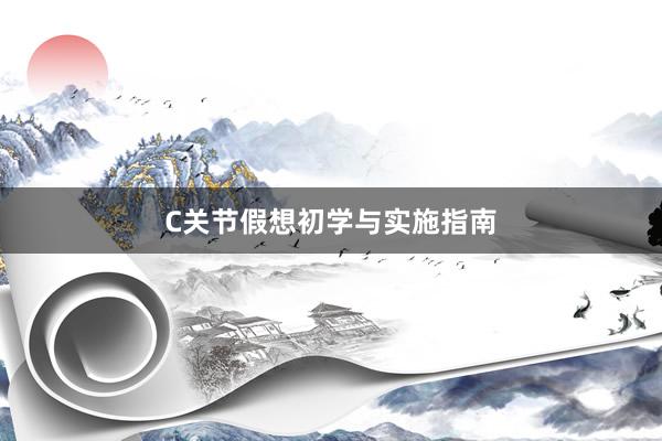 C关节假想初学与实施指南